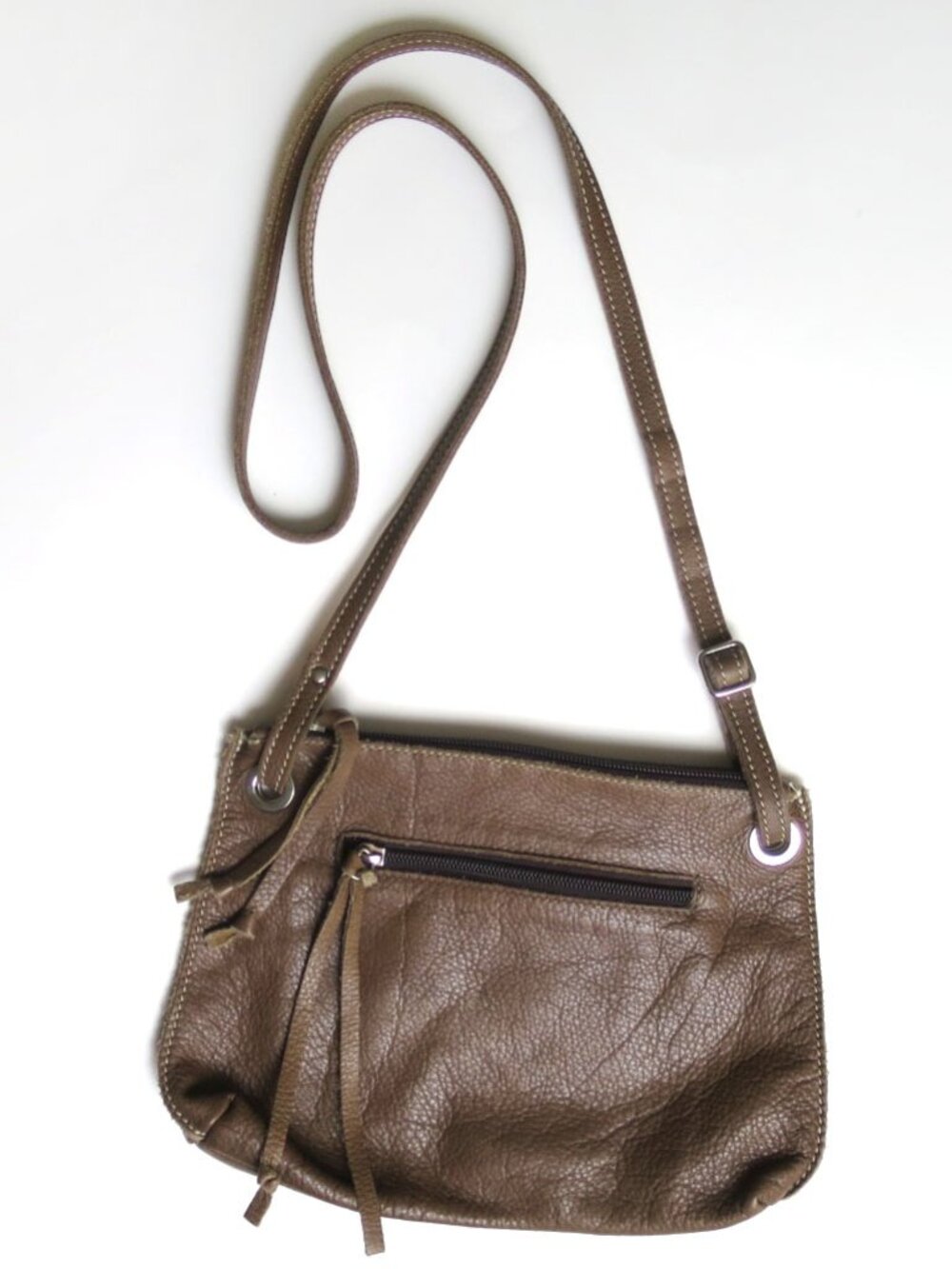 Roots Rustic Tribe Leather Edie Crossbody Bag